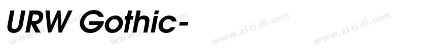 URW Gothic字体转换